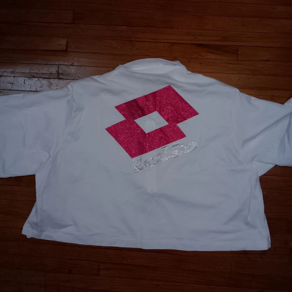 Lotto designer cropped shirt